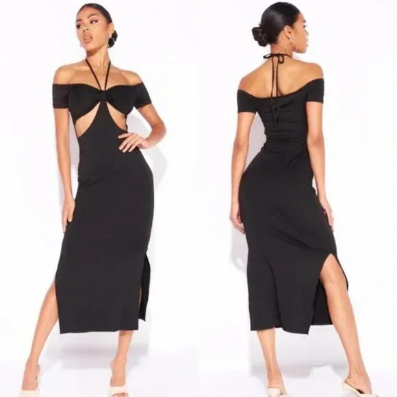 bardot bodycon dress white Laurica - White Bardot Extreme Frill Bodycon Scuba Midi Dress | Bardot  Dresses